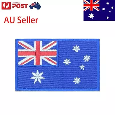 2024 AU STOCK National Australian Australia Flag Hook & Loop Sew Patches 8x5cm • $4.50