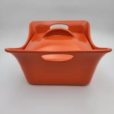 Rachel Ray Square Orange Casserole Dish 3.5  Quart With Handles • $29.95