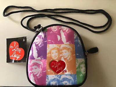 I Love Lucy  Bag Women’s Black Polka Dot Double Handles Nylon Pocket • $9.99