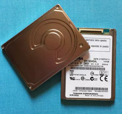 1.8  TOSHIBA MK1634GAL CE ZIF 160GB 5MM Hard Drive HDD For IPod Classic 7th Gen • $113.99