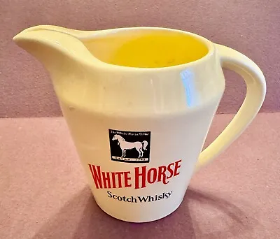 England - Vintage Wade -  White Horse  Pitcher - Light Yellow - Great Condition • $35