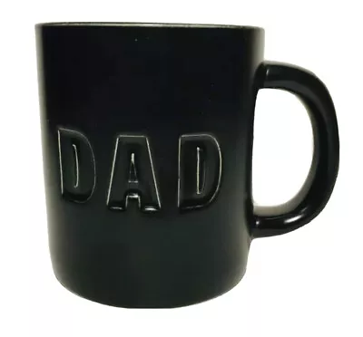 DAD Mug Father Coffee Ceramic Black 14.4oz  4  Birthday Cup Dashing Gift NEW • $9.99