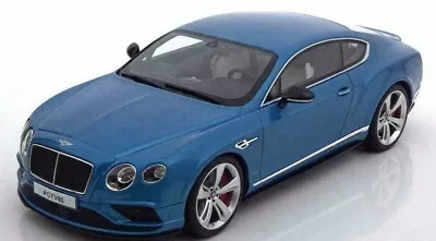 GT Spirit 2015 BENTLEY CONTINENTAL GTV8S COUPE BLUE 1:18 LE 504pcs*New*Sold Out! • $499