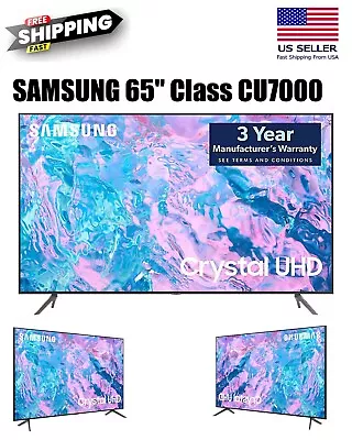 Samsung 65  Inch 4K LED Smart TV 7 Series HDR 2023 (2-Day Ship) *Black Friday* • $514.99