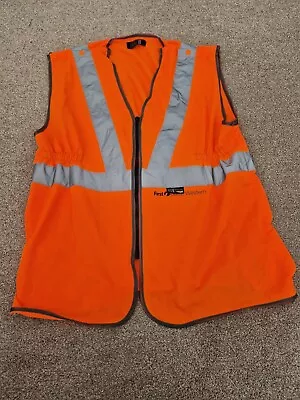 First Great Western Gwr Railway Trains Orange Hi-vis Waistcoat Jacket Top Mens L • £44.99