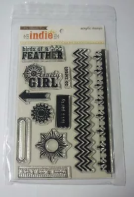 Mme My Minds Eye Indy Chic  Ginger  Clear Stamp Set • £3.49