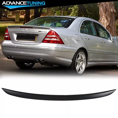For 01-07 Mercedes-Benz C-Class W203 4DR Sedan Black ABS AMG Style Trunk Spoiler • $57.99