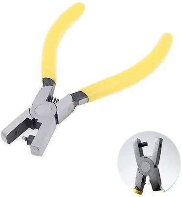 2Mm Round Hole Punch Pliers For Sheet Metal Yellow • $17.68