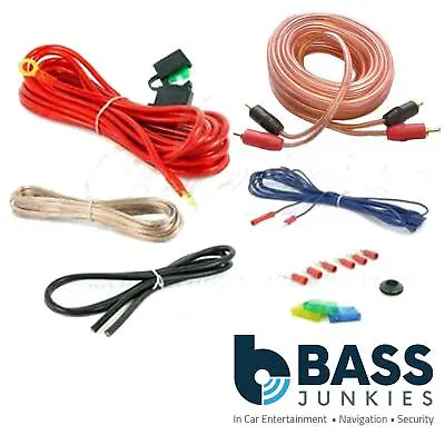 800 Watt Complete 10 Gauge Car Amplifier Amp Sub Subwoofer Wiring Kit • £9.95