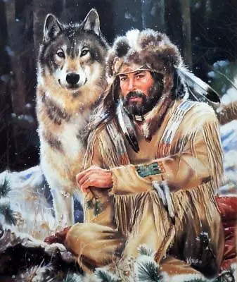Maija Lone Wolf Art Poster  20 X 24 • $31.95