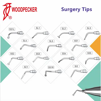 Woodpecker Surgical Smart Piezo Bone Surgery Tips Bone Cutting Tips SS1 SS21 SC1 • $239.99