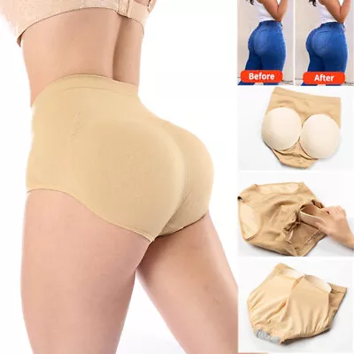 Buttock Padded Bum Enhancer Pants Hip Body Shaper Butt Lift Boyshorts Underwear • £11.99