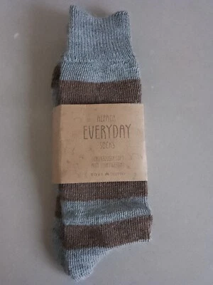 £9.75 • Buy Soul-Destiny Alpaca Every Day Socks  55% Alpaca Wool 45% Nylon M(8-10) New+Tags 