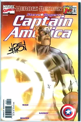 Captain America #1 Variant Dynamic Forces Signed Joe Simon Df Coa Ltd 9 Marvel • £129.99