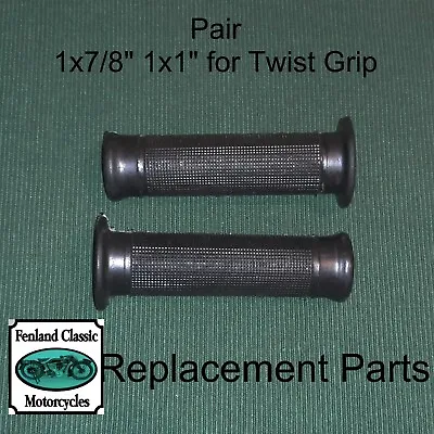 Amal Style Handlebar Grips 7/8  Pair For Vintage Triumph BSA AJS Motorcycles • $15.55