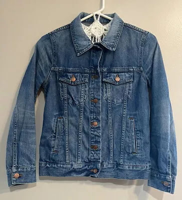 MADEWELL Classic Trucker Women's Cotton Blue Denim Jean Jacket Sz Small • $20