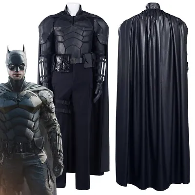 2022 Movie The Batman Cosplay Bruce Wayne Costume Halloween Outfit CloakFull Set • $102.45