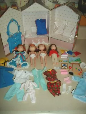 Madeline Eden Paris Doll House Carrying Case Trunk Storage 4 Dolls Clothing Lot  • $129.99