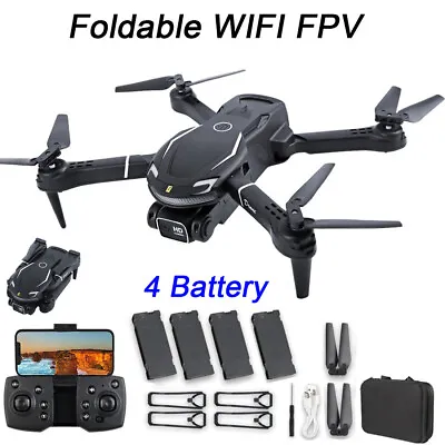 2023 New RC Drone With 4K HD Dual Camera WiFi FPV Foldable Quadcopter +4 Battery • $26.99