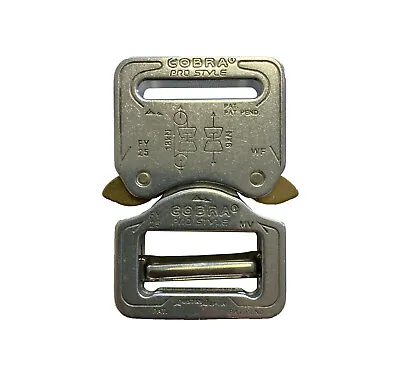 AustriAlpin 25mm / 1  Cobra Pro Style Buckle Polished / Chrome FY25AVF Belt Clip • £22