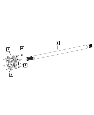 Genuine Mopar Axle Rear Shaft Left 68639187AA • $200.70