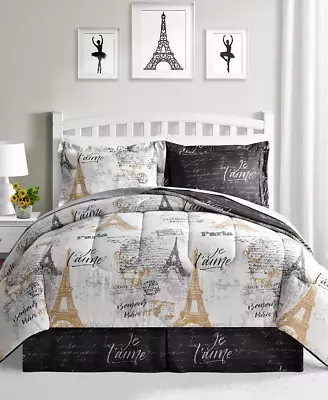 Paris Gold Reversible 8 Pc. Comforter Sets Created For Macy'S • $127.13