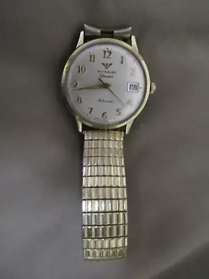 Wittnauer Geneve Automatic 10k Rgp Men's Wristwatch Working. • $34