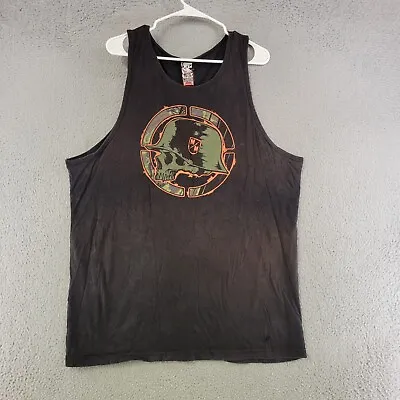 Vintage Metal Mulisha Tank Top Mens 2XL XXL Black Sleeveless Shirt Casual • $16.77