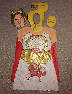 $65 • Buy (DAMAGED) SHE-RA VINTAGE BEN COOPER HALLOWEEN COSTUME Plastic 80s Costume