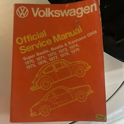 $11.11 • Buy Volkswagen Official Service Manual 1970 Thru 1979