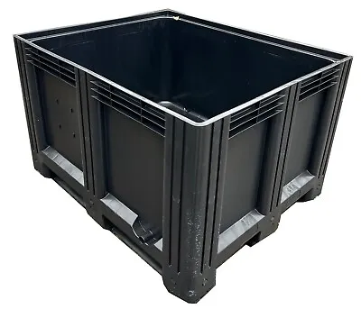615 Litre Black Recycled Material Standard Size Pallet Box • £250.75