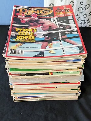 **huge Classic Iron Mike Tyson Boxing Magazine Lot (50 80's-90's Superior Cond** • $225