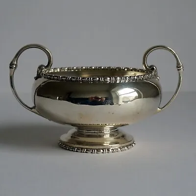 Antique Sterling Silver Sugar Bowl Sheffield 1922 By Walker & Hall 200g • £125