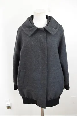 Marni Gray Wool Blend Button Front Jacket 38 Made In Italy Overcoat • $89.96