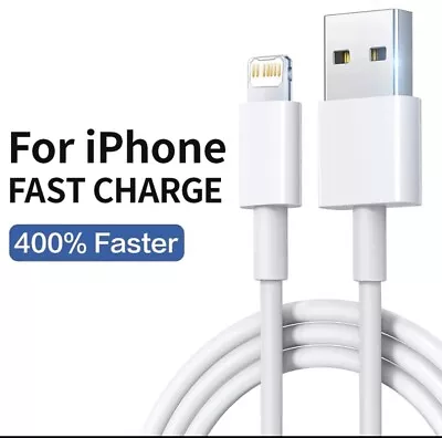 Fast Charger Sync USB Cable For Apple IPhone 5 6 7 8 X XS XR 11 12 13 Pro IPad • £3.06