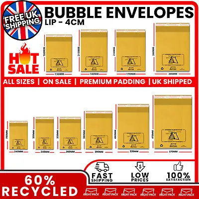 Strong Bubble Padded Envelopes Mail Bags Postal Lite Mailer Small Large Cheap Uk • £118.95