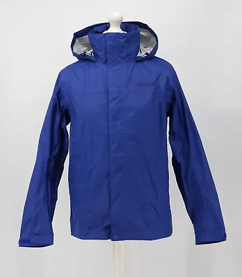 Marmot Precip Lighteight Jacket Mens Uk S Surf Blue Packable Rrp £130 Kl • £47.06