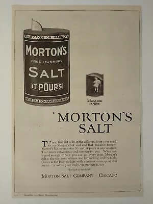 1920 Morton's Salt / Vollrath Ware Cooking Vintage Print Ad • $9.95