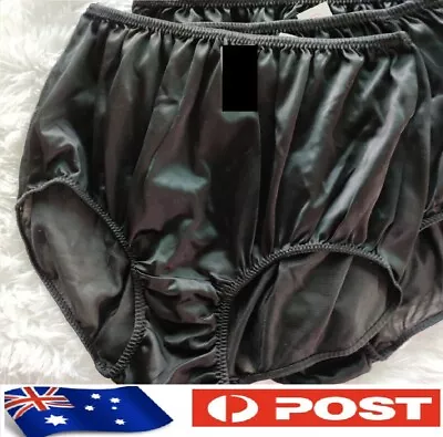 Plus Size Sexy Girly Nylon CD Sissy Granny Pantie Vintage Knickers Bloomers • $27.40