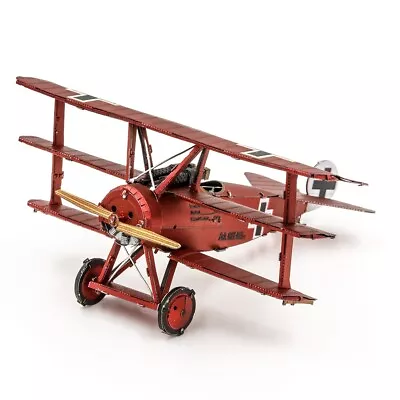 Fascinations Metal Earth BARON VON RICHTHOFEN TRI-WING FOKKER 3D Steel Model Kit • $12.95