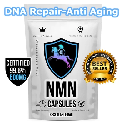 £99 • Buy NMN Capsules 500mg NAD Nicotinamide Mononucleotide 99.6% Anti Ageing DNA Vegan