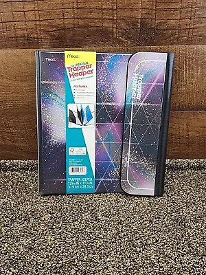 Vintage Trapper Keeper 3 Ring Binder Mead Glitter Neon Galaxy Retro Collection • $14.87