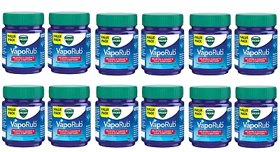 12 PCS Vicks VapoRub Ointment For Relief Blocked Nose Headache Cough & Cold 50ml • $55.80