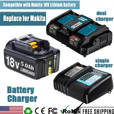 18V BL1830 BL1860 Battery For Makita 18V BatteryBL1850BBL1850 Battery /Changer • $56.59