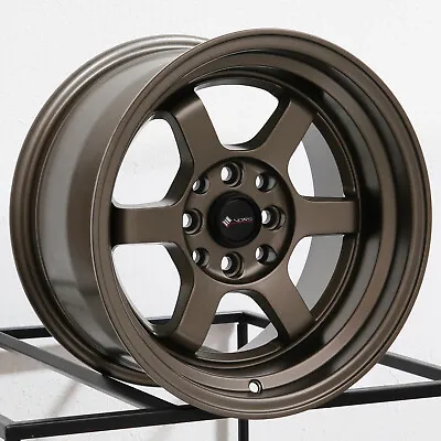 4-New 16  Vors TR7 Wheels 16x8 4x100/4x114.3 20 Bronze Rims 73.1 • $649