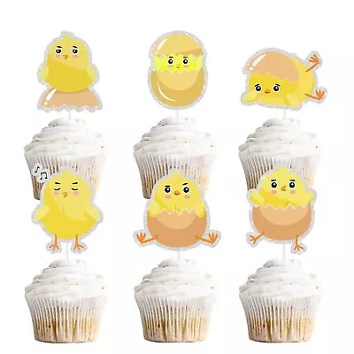 Chick Dessert Cupcake Topper18pcs Farm Animal Baby Shower Children Birthday ... • $17.52