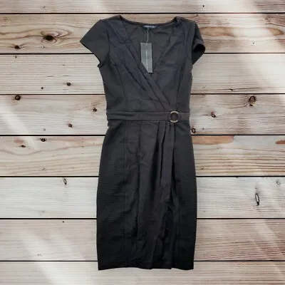 French Connection Dress Womens 8 Black Knee Length Career Work Professional New • $24.99