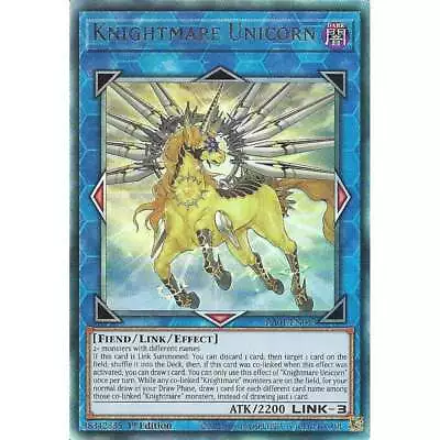 RA01-EN043 Knightmare Unicorn : Ultimate Rare Card : 1st Edition : YuGiOh TCG • £1.75