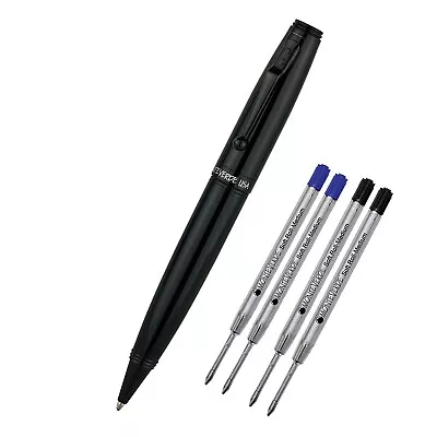 Monteverde Invincia Color Fusion Ballpoint Pen W/2 Black And 2 Blue Refills • $57.72
