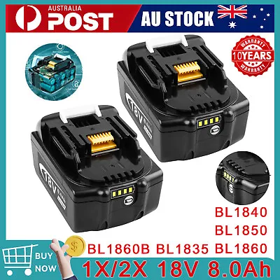 8.0Ah 18V Battery For Makita For LXT BL1830 BL1850 BL1860 LITHIUM ION 194309-1 • $37.99